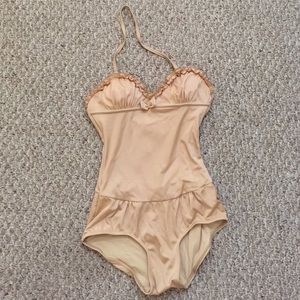Gold one piece swimsuit