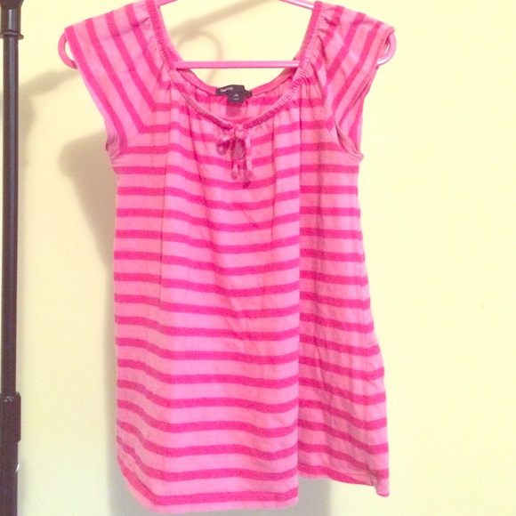 Gap Kids L (10) Pink Striped Top