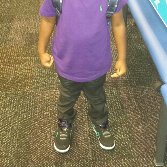 Jordan Toddler kids Jordans, Size 10c Purple black from Sara's closet