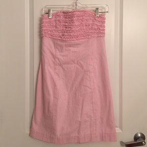 Lilly pulitzer pink striped dress
