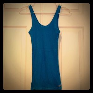 Blue hollister tank top