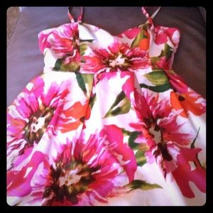 Tropical flowered dress
