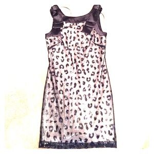 Cheetah print sequin dress