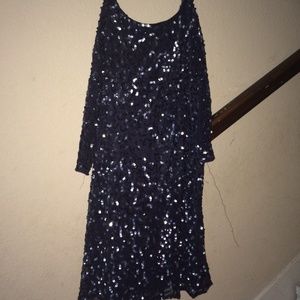Deep navy blue cocktail dress