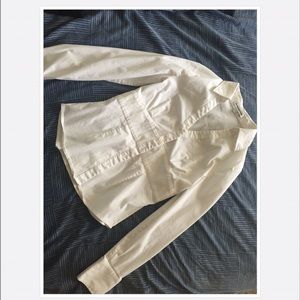 Express white button down