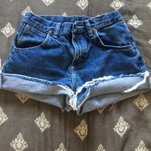 High waisted shorts
