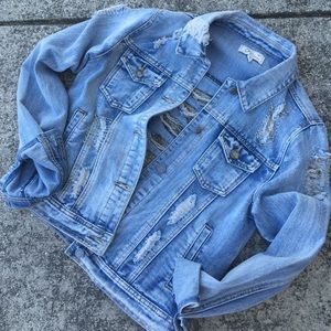 Distressed Jean Jacket