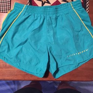 Nike DryFit Livestrong Shorts Size M
