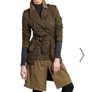 BCBG Military Trench Coat