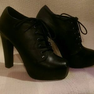 Black ankle boots