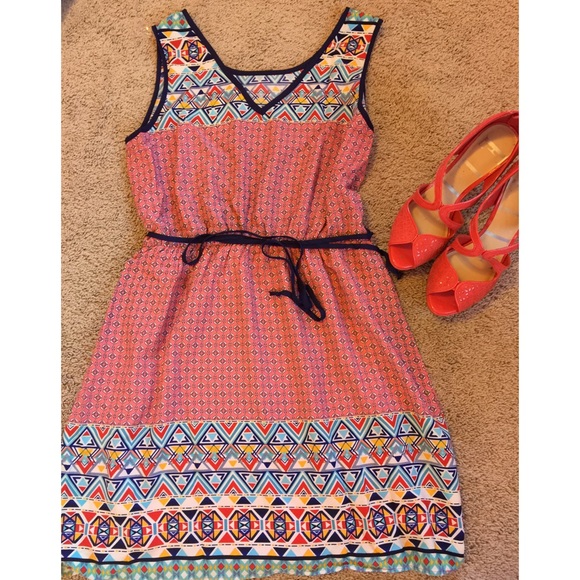 Coral navy peachy dress 2 available