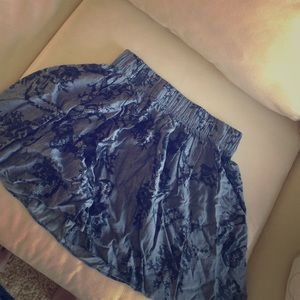 VS Pink cotton lace print skirt