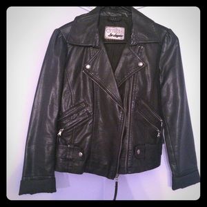 GUESS Black Leather Jacket