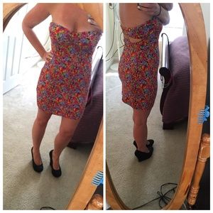 Fitted floral summer dress (medium)