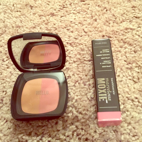Brand new bareminerals blushbronzer duo & lipgloss