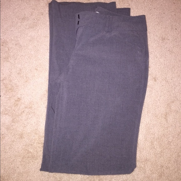 Gray work pants