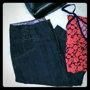 EUC!!Ladies dark jean shorts!
