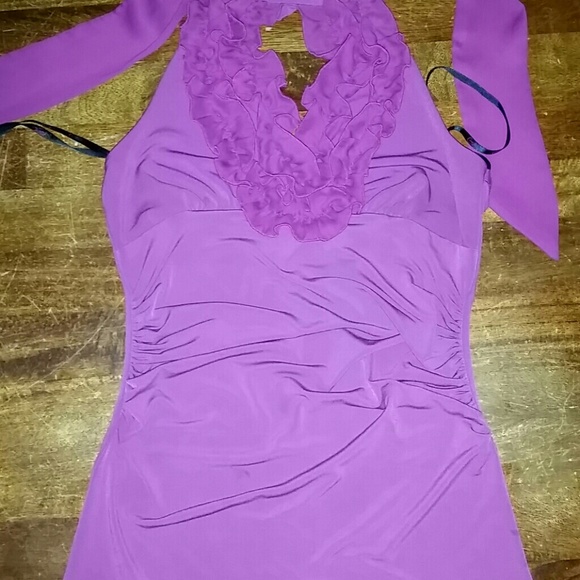 Candie's ruffled halter top