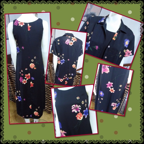 Liz Claiborne 2pcs floral dress - Picture 3 of 4