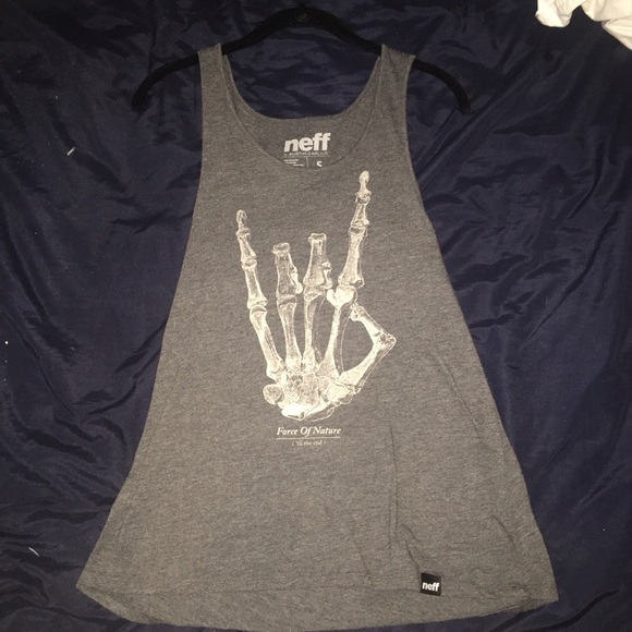 neff - skull hand tank & element - t shirt