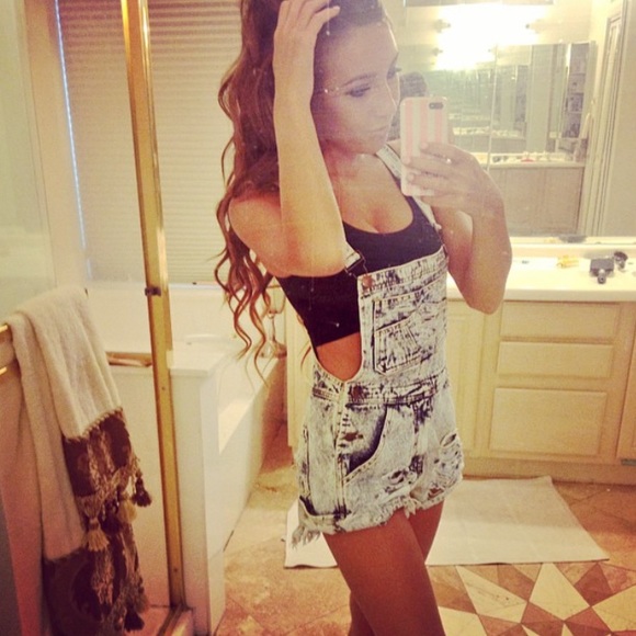 Denim Washed Overalls