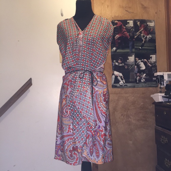 New York & Company Paisley Print Dress - Picture 2 of 4