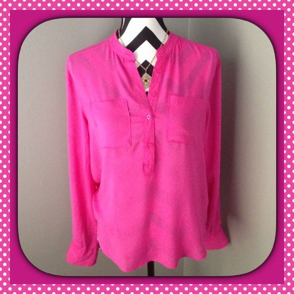 Aeropostale Tops - HOT PINK HIGH LOW TOP