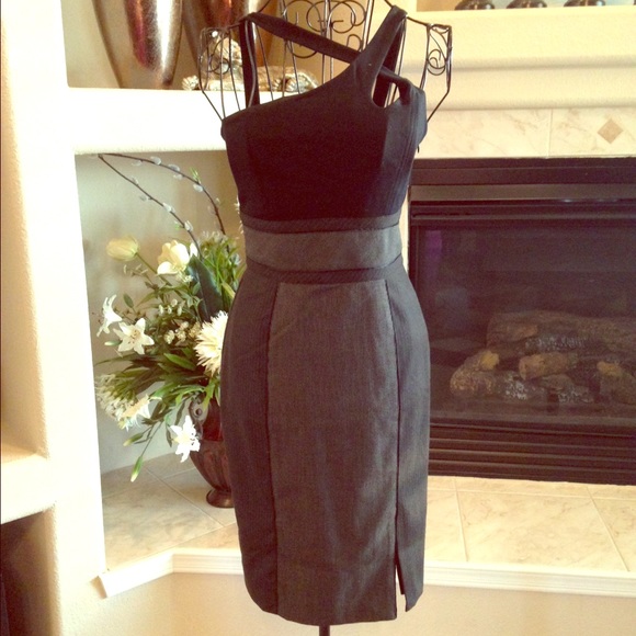 bebe Dresses & Skirts - Bebe black and grey dress
