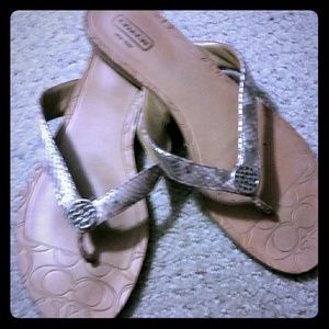 Coach flip flops