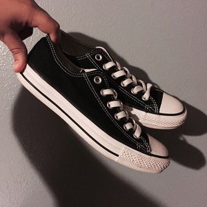 Black and White Converse.