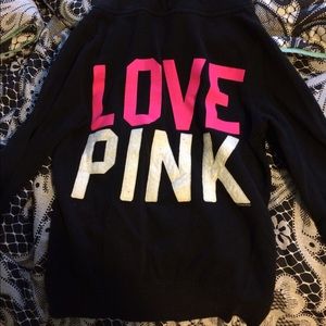 Black VS pink hoodie
