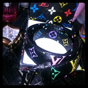 Louis vuitton multicolor belt
