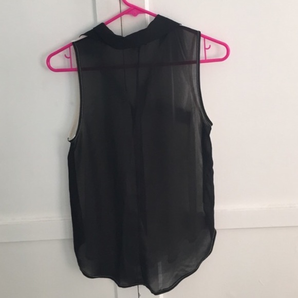 Sparkle & Fade Sleeveless Chiffon Top - Picture 3 of 4