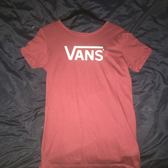 Maroon Vans t-shirt