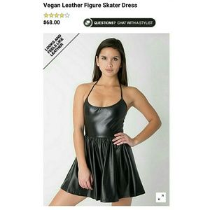 AA Vegan Leather Figure Skater Dress