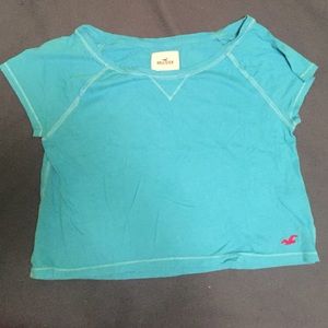 Blue Hollister crop top