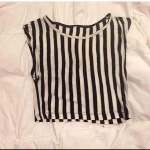 Striped crop top