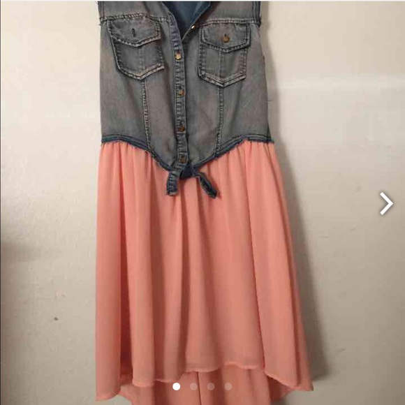 Denim Hi low dress
