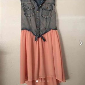 Denim Hi low dress