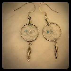 🎀Silver dream catcher earrings🎀