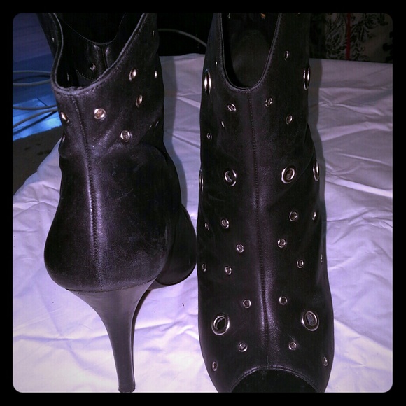 BCBG Black and Skiver Studded Booties - Picture 1 of 1