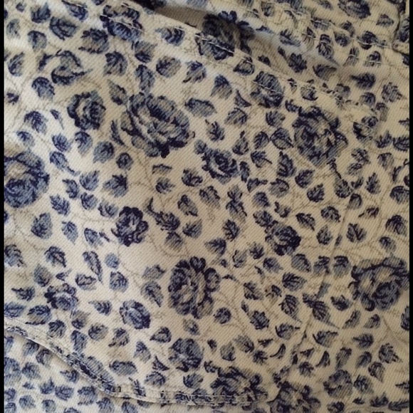 J. Crew blue floral toothpick jeans - Picture 2 of 3