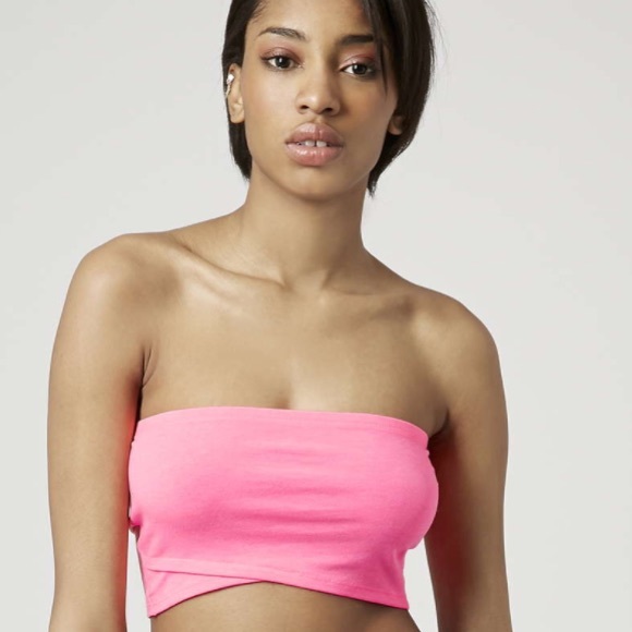 🌸 top shop light blue wrap front bandeau 🌸 - Picture 2 of 4