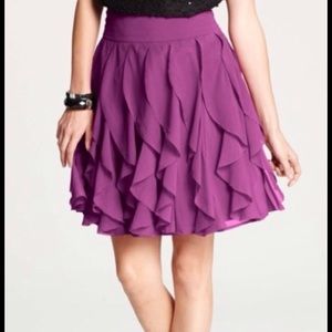 ANN TAYLOR Pretty Purple Skirt