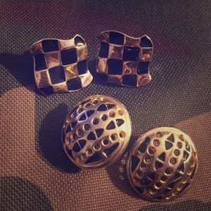 Earrings bought from vintage store both pair