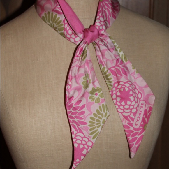 COACH floral scarf