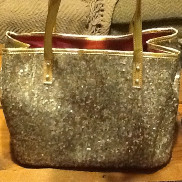 Large sequin handbag
