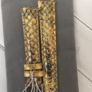 NWT MICHELE YELLOW MULTI STRAPS 16mm