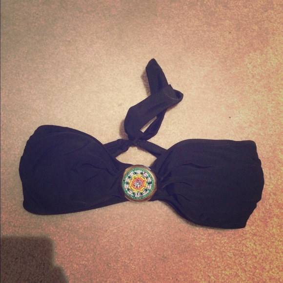 Beaded Bandeau Swimsuit Top