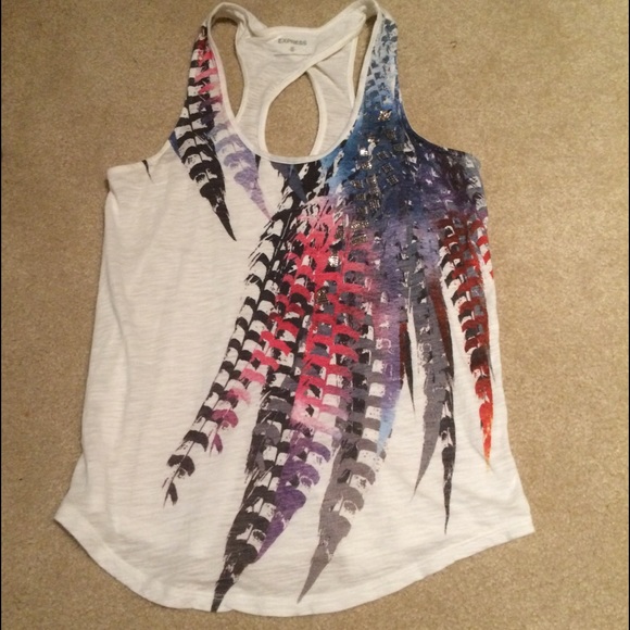 Express Sparkle Feather Tank